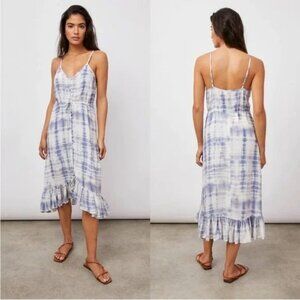 Rails Frida Asymmetrical Midi Dress in Ocean